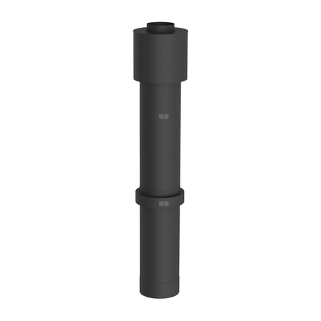 Terminal pionowy fi100/150mm czarny RAL9005