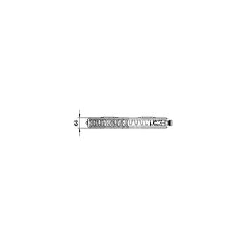 Grzejnik płytowy typ 12 KERMI X2 Profil-V, prawy, z osłonami wym. 400 x 1100 mm, kolor biały, moc 983 W