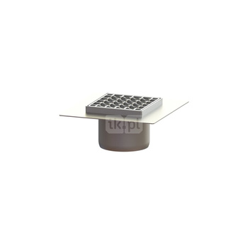 Kratka KESSEL kwadratowa ze stalowai nierdzewnej 146x146mm do wpustu