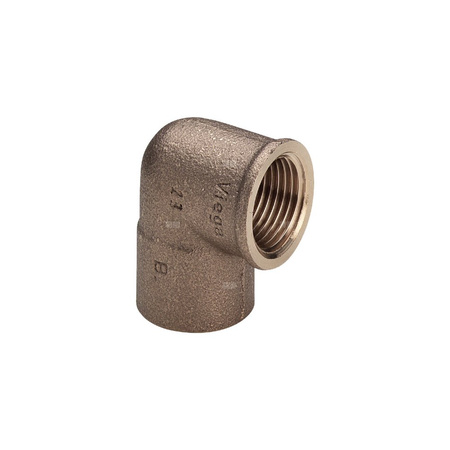 Złącze przejściowe 90' VIEGA 94090G jednoczęściowy, brąz / brąz, 15 mm x 1/2'' (lw x gw)