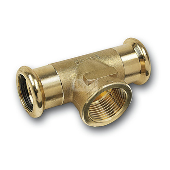 Trójnik SANHA PURAPRESS brąz 42 mm x 1/2'' x 42 mm (zw x GW x zw)