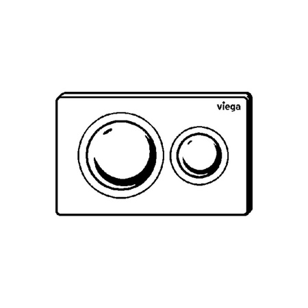 Przycisk uruchamiający do WC Prevista Visign for Style 20 nr wzoru 8610.1 płytka maskująca: tworzywo szt. szlach. matowy klawisz: tworzywo szt. szlach. matowy