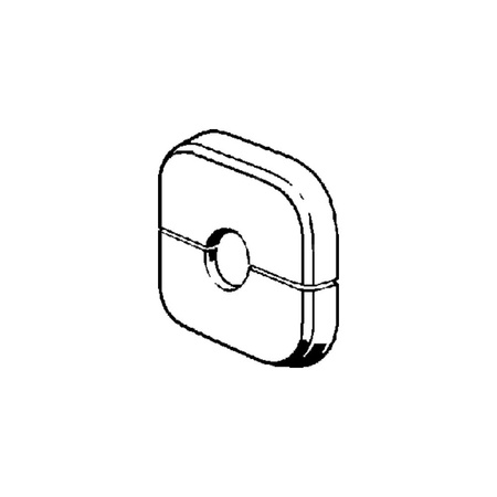 Rozeta VIEGA 10795 do rury 15 - 15 mm, wysokość: 10 mm, tworzywo sztuczne, kolor: biały (9010)