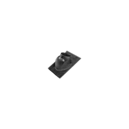 Płyta dachowa czarna powlekana osłona DN 100/60 x 125/80 o nachyleniu 25-45 st.