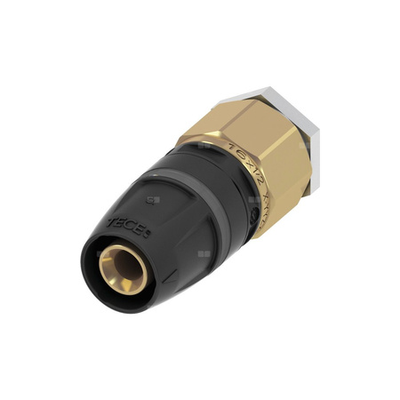 Złączka TECE logo trzyczęściowy, mosiądz, 16 mm (pz x pz)