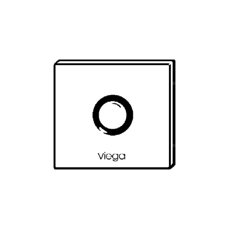 Płytka maskująca Visign for More 100 metal, szkło, nr wzoru 8351.8 płytka maskująca: szkło przejrzyste/jasnoszary