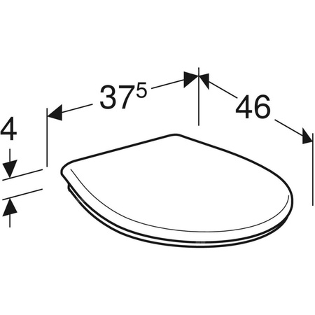 Deska sedesowa Koło Idol, mocowanie od góry