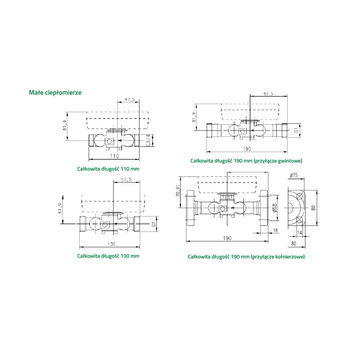 Ciepłomierz UH50 qp 3,5 m3/h, czujniki Jumo Pt500 5,2x45 mm L = 3,0 m, osłony L = 63 mm, śrubunek 1"