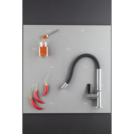 Bateria zlewozmywakowa stojąca KFA Armatura CALIX, kolor chrom, mosiądz