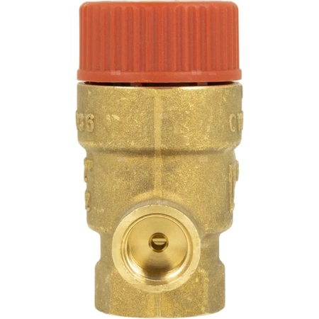 Zawór przelewowy AFRISO MS z wyjściem na manometr mosiądz 2,5 bar GW 1/2'' x 3/4''