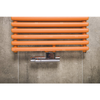 Grzejnik Zehnder Ovida OVB-080-050-05 - 496 mm, kolor (Code0521) White Quartz, złącze Code S063, konsole ścienne towel radiator, 4 zestawy naścienne