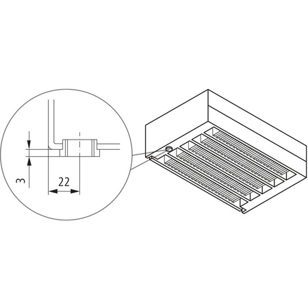 Konwektor Kermi Konvektor Typ32 BH210x133x3200mm QN3606, weiß, 6bar, o. Abd., AB Uni.