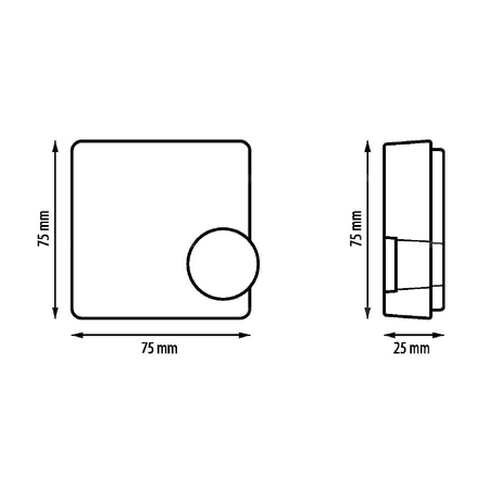 Regulator temperatury SALUS RT10, montaż natynkowy