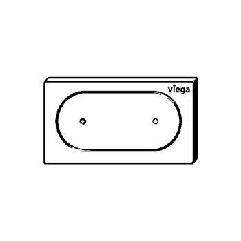 Spłukiwanie zdalne do WC Prevista Visign for Style 23 elektroniczna/-y nr wzoru 8640.1 płytka maskująca: tworzywo szt. biały alpejski klawisz: tworzywo szt. biały alpejski