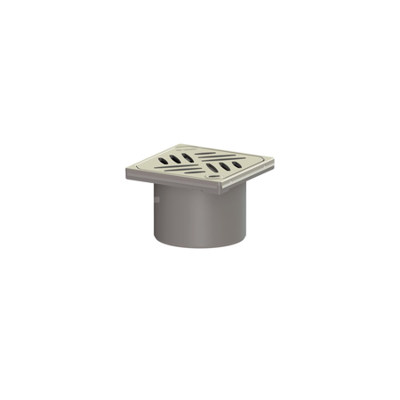 Kratka KESSEL kwadratowa ze stalowai nierdzewnej 120x120mm do wpustu