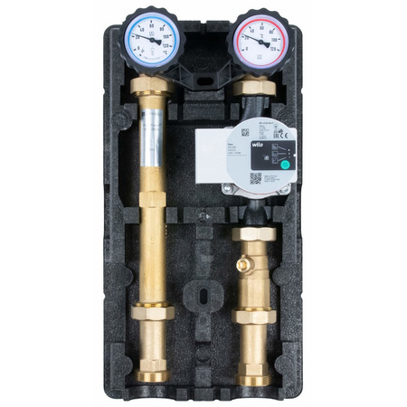 Grupa pompowa AFRISO PrimoTherm 180-1 DN 25 WP GZ x GW 1 1/2'' x 1'', z izolacją, z pompą obiegową Wilo Para SC 25/6