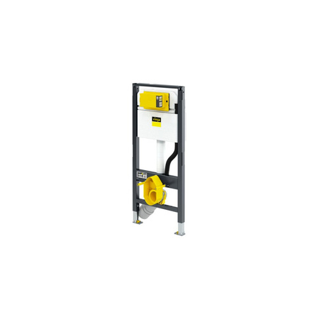 Prevista Dry-stelaż WC z przyłączem do WC myjącego 1120 mm stal, PE, nr wzoru 8522 H zab.: 1120 B: 500