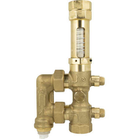 Zespół armatury serwisowej AHS 500 do pomp ciepła, z filtrem siatkowym, z przepływomierzem 5÷42 l/min, przyłącza GW G1''