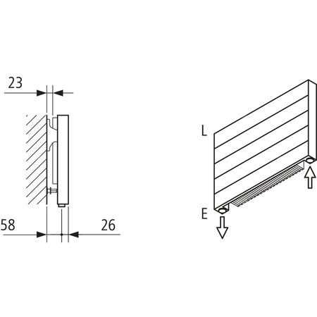 Grzejnik płytowy typ 11 KERMI HHN wym. 420 x 1000 mm, kolor biały, moc 830 W
