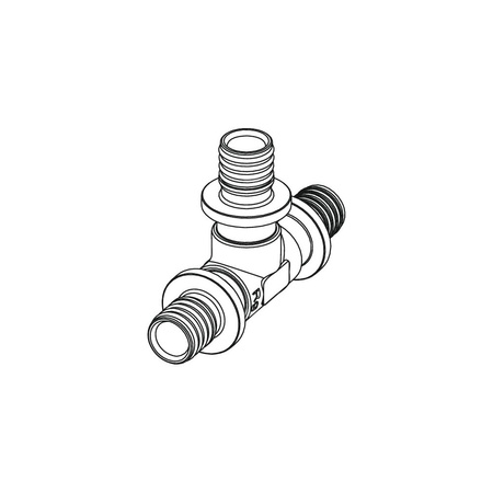 Trójnik TECE flex brąz 16 GZ