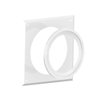 Rozeta maskująca Kwadratowy z uszczelką JEREMIAS TWIN31A stal nierdzewna, średnica wewnętrzna 60 mm