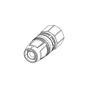 Mufa TECE logo dwuczęściowy, mosiądz, 40 mm x 1 1/2'' (pz x GW)