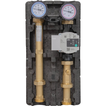 Grupa pompowa AFRISO PrimoTherm 180-1 DN 25 WP GZ x GW 1 1/2'' x 1'', z izolacją, z pompą obiegową Wilo Para SC 25/6