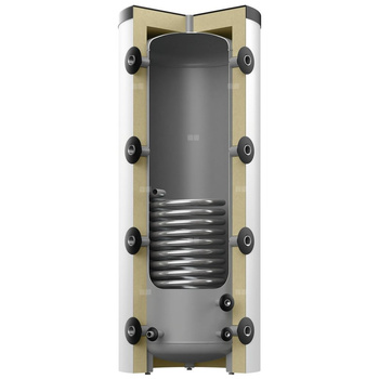 Zbiornik buforowy stojący REFLEX HF 800/1_C pojemność 800 l z wężownicą, izolacja: włókna poliestrowe z płaszczem foliowym, kolor: biały
