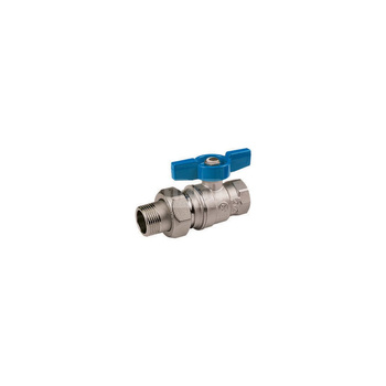 Zawór kulowy GIACOMINI R859 mosiądz chromowany 3/4'' GZ x GW, uchwyt: motylek