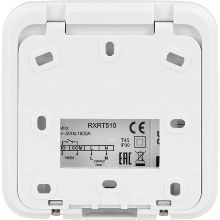 Temostat pokojowy bezprzewodowy SALUS 091FLRFV2, kolor biały 230 V z wyświetlaczem