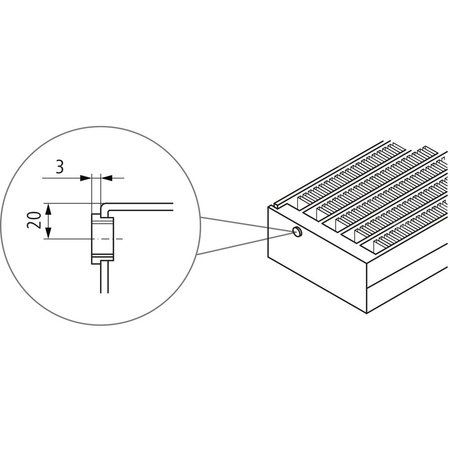 Konwektor Kermi V-Konvektor Typ43 BH210x194x900mm QN1476, weiß, 6 bar, m. Abd., Vent. re