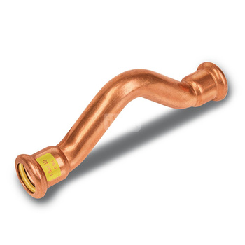 Obejście SANHA Press Gas, miedź, 15 mm (zw x zw)