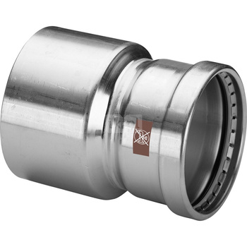 Złącze VIEGA 17151XL redukcja, stal nierdzewna / stal nierdzewna, 108 mm x 76,1 mm (kw x zz)