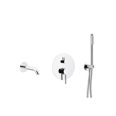 MOZA zestaw wannowy podtynkowy z baterią 3 funkcyjną, chrom