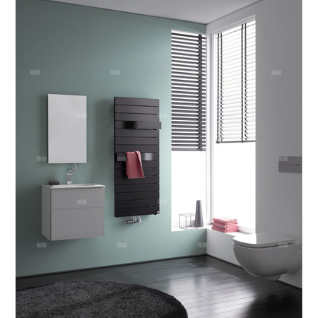 Kermi TABEO 1197x101x500mm QN 646, RAL9016, Podłączenie środkowe