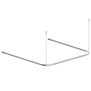 Drążek do zasłony prysznicowej Koło Lehnen Concept Pro, potrójny, L90cm, stal nierdzewna gładka