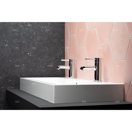 Bateria umywalkowa stojąca KFA Armatura MOZA click clack, chrom, montaż blat / otwór na baterię