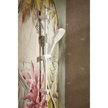 Bateria Malaga, natryskowa, ścienna, white