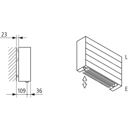Grzejnik płytowy typ 22 KERMI HHN, z osłonami wym. 840 x 2200 mm, kolor biały, moc 3964 W