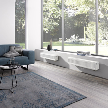 Grzejnik płytowy typ 22 KERMI X2 Profil-V, lewy, z osłonami wym. 750 x 800 mm, kolor biały, moc 1590 W