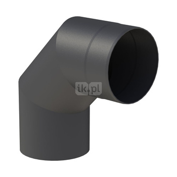 Kolano 90st. fi200mm, kolor czarny