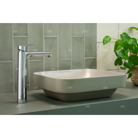 Bateria umywalkowa stojąca nablatowa KFA Armatura ABASHA click clack, chrom, montaż blat / otwór na baterię