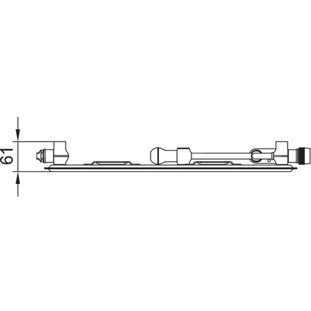 Grzejnik płytowy typ 10 KERMI Profil-Vplus, lewy wym. 500 x 800 mm, kolor biały, moc 411 W