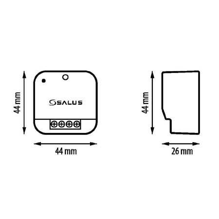 Salus odbiornik do regulatorów bezprzewodowych SR868 (współpracuje z RT310RF, RT510RF, 091FLRFv2)