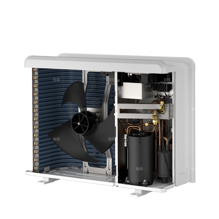 Pakiet - Pompa ciepła powietrzna powietrze-woda monoblok ARISTON NIMBUS FLEX M NET R32 3.5 kW 230 V + Moduł naścienny Sensys HD z łącznością Wi-FI + Zasobnik buforowy 200 l