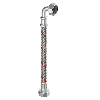 Wąż elastyczny przyłączeniowy FLAMCO MEIBES, 1/2'a (15) x 15 mm x 1/2'a (15), dł. 300 mm, GW x GW z oplotem