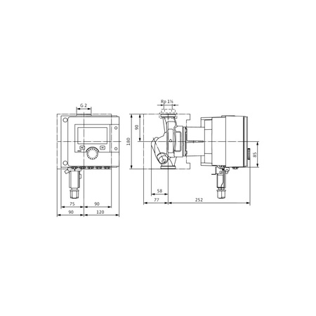 Pompa obiegowa WILO Stratos MAXO-Z 30/0,5-8 PN16 1 x 230 V 50/60 Hz, PN 16/16bar