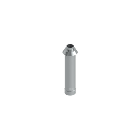 Zakończenie pionowe systemu TWIN długość 750mm fi80/125mm  płaszcz zewnętrzny wysoki połysk