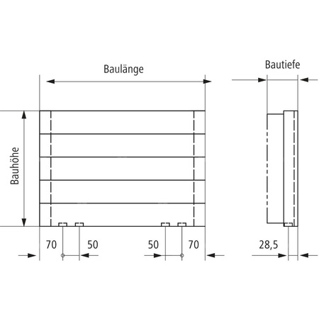 Grzejnik płytowy typ 11 KERMI HHN wym. 140 x 1200 mm, kolor biały, moc 451 W