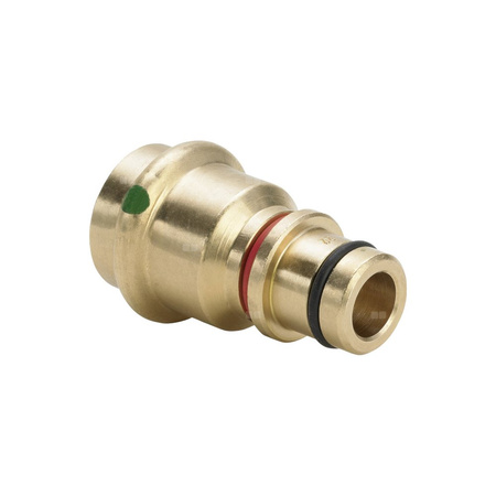 Adapter VIEGA 22335 jednoczęściowy, brąz / brąz, 15 mm (zw x w) z uszczelką